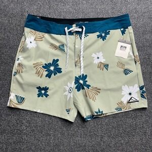 Reef Mens Swim Trunks Compass Active Shorts Boardshorts Size 38 New Resort